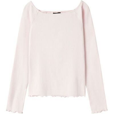 LMTD Nlfrille Ls Solid Boatneck Top 158-164 Pink 158-164 LMTD Nlfrille Ls Solid Boatneck Top 158-164 Pink 158-164