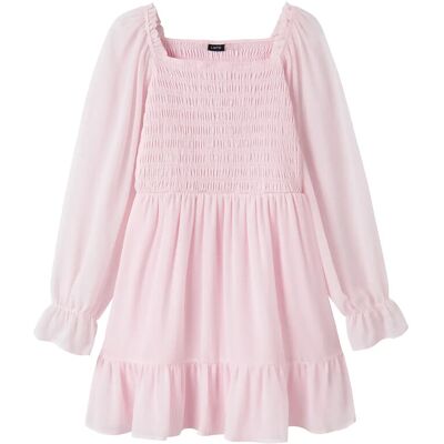 LMTD Nlfheave Ls Short Dress 134 Pink 134 LMTD Nlfheave Ls Short Dress 134 Pink 134