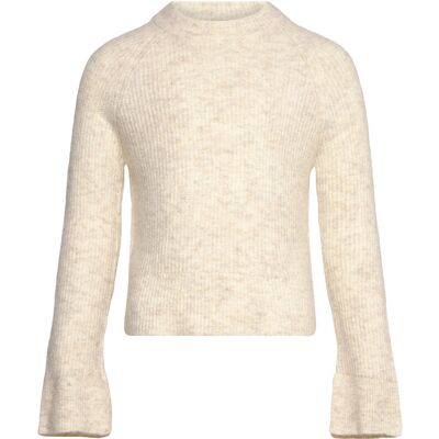 LMTD Nlfkleave Ls Short Knit Noos 122-128 Cream 122-128 LMTD Nlfkleave Ls Short Knit Noos 122-128 Cream 122-128