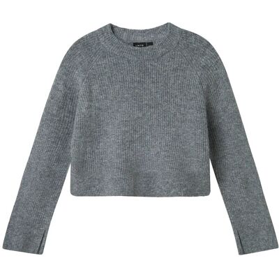 LMTD Nlfkleave Ls Short Knit Noos 122-128 Grey 122-128 LMTD Nlfkleave Ls Short Knit Noos 122-128 Grey 122-128