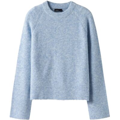 LMTD Nlfkleave Ls Short Knit Noos 122-128 Blue 122-128 LMTD Nlfkleave Ls Short Knit Noos 122-128 Blue 122-128