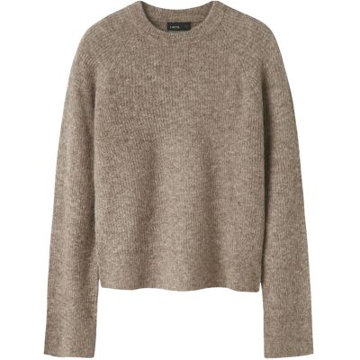 LMTD Nlfkleave Ls Short Knit Noos 122-128 Brown 122-128 LMTD Nlfkleave Ls Short Knit Noos 122-128 Brown 122-128