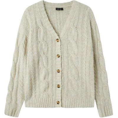 LMTD Nlfnaible Ls Knit Cardigan 134-140 Beige 134-140 LMTD Nlfnaible Ls Knit Cardigan 134-140 Beige 134-140