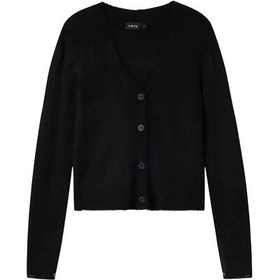LMTD Nlflodet Ls Short S Knit Cardigan Noos 134-140 Black 134-140 LMTD Nlflodet Ls Short S Knit Cardigan Noos 134-140 Black 134-140