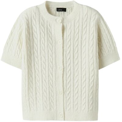 LMTD Nlfkave Ss Short S Knit Cardigan 134-140 White 134-140 LMTD Nlfkave Ss Short S Knit Cardigan 134-140 White 134-140