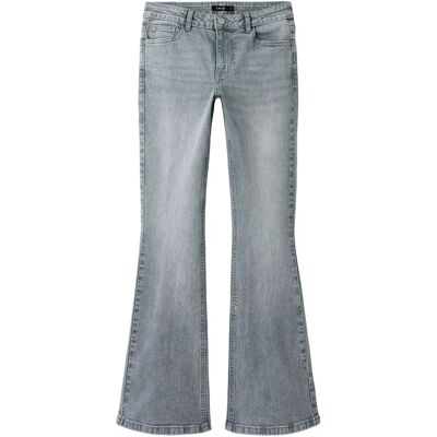 LMTD Nlfblibling Dnm S Lw Flared Pant 158 Grey 158 LMTD Nlfblibling Dnm S Lw Flared Pant 158 Grey 158