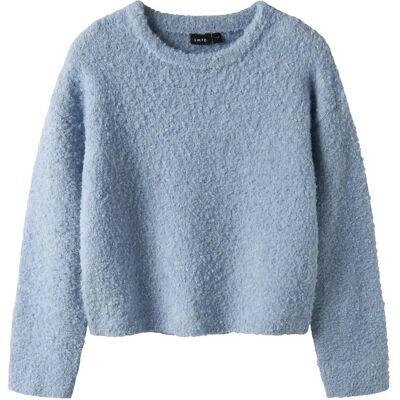 LMTD Nlfroucle Ls Short Knit 146-152 Blue 146-152 LMTD Nlfroucle Ls Short Knit 146-152 Blue 146-152