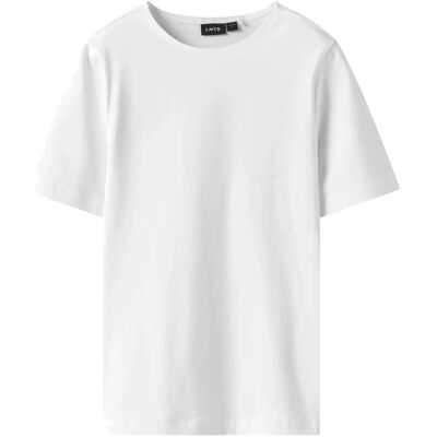 LMTD Nlfbovas Ss Short S Top Noos 122-128 White 122-128 LMTD Nlfbovas Ss Short S Top Noos 122-128 White 122-128