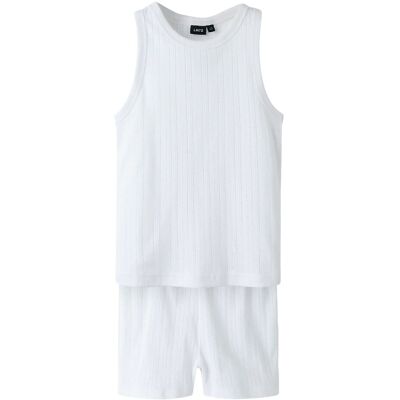 LMTD Nlfnomina Sl Night Set 146-152 White 146-152 LMTD Nlfnomina Sl Night Set 146-152 White 146-152