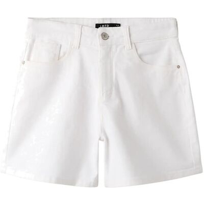 LMTD Nlfbice Twi Nw Mom Lc Shorts Noos 134 White 134 LMTD Nlfbice Twi Nw Mom Lc Shorts Noos 134 White 134