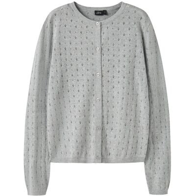 LMTD Nlfhoint Ls Short S Knit Cardigan 134-140 Grey 134-140 LMTD Nlfhoint Ls Short S Knit Cardigan 134-140 Grey 134-140