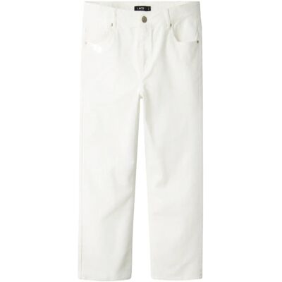 LMTD Nlnbice Twi R Straight Pant Noos 134 White 134 LMTD Nlnbice Twi R Straight Pant Noos 134 White 134