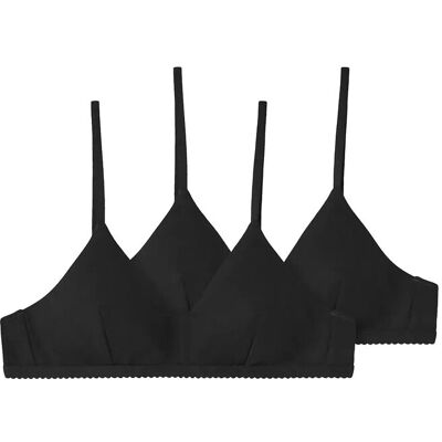 LMTD Nlfnantelle Bralette 2P 134-140 Black 134-140 LMTD Nlfnantelle Bralette 2P 134-140 Black 134-140