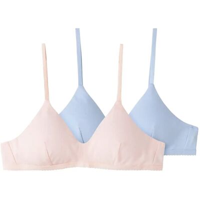 LMTD Nlfnantelle Bralette 2P 134-140 Pink 134-140 LMTD Nlfnantelle Bralette 2P 134-140 Pink 134-140