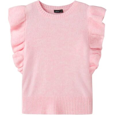 LMTD Nlflodet Knit Vest 134-140 Pink 134-140 LMTD Nlflodet Knit Vest 134-140 Pink 134-140