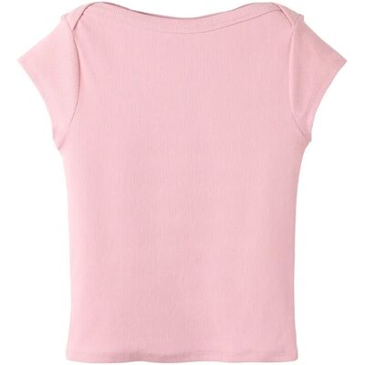 LMTD Nlfenvo Ss Short Boatneck S Top 146-152 Pink 146-152 LMTD Nlfenvo Ss Short Boatneck S Top 146-152 Pink 146-152