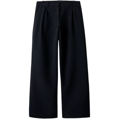 LMTD Nlfluis Nw Pleat Wide Pant Noos 164 Black 164 LMTD Nlfluis Nw Pleat Wide Pant Noos 164 Black 164