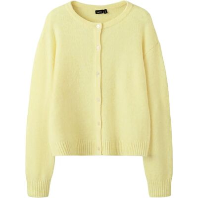 LMTD Nlfbynt Ls Knit Cardigan 158-164 Yellow 158-164 LMTD Nlfbynt Ls Knit Cardigan 158-164 Yellow 158-164