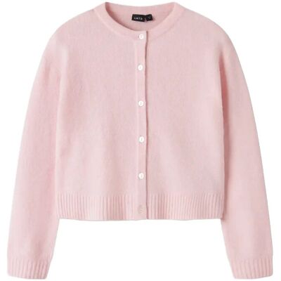 LMTD Nlfbynt Ls Knit Cardigan 134-140 Pink 134-140 LMTD Nlfbynt Ls Knit Cardigan 134-140 Pink 134-140