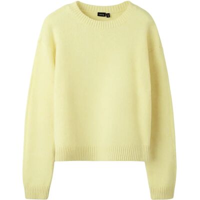 LMTD Nlfbynt Ls Short Knit 134-140 Yellow 134-140 LMTD Nlfbynt Ls Short Knit 134-140 Yellow 134-140