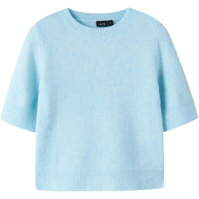 LMTD Nlfbynt Ss Short Knit 134-140 Blue 134-140 LMTD Nlfbynt Ss Short Knit 134-140 Blue 134-140