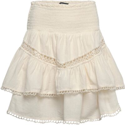 LMTD Nlflosta Short Skirt 146 White 146 LMTD Nlflosta Short Skirt 146 White 146