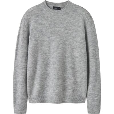 LMTD Nlmlodets Ls O-Neck Knit 170-176 Grey 170-176 LMTD Nlmlodets Ls O-Neck Knit 170-176 Grey 170-176