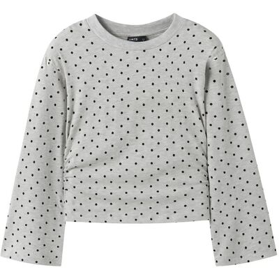 LMTD Nlfdosso Ls Rouched Short Top 134-140 Grey 134-140 LMTD Nlfdosso Ls Rouched Short Top 134-140 Grey 134-140