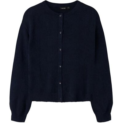 LMTD Nlflodet Ls Short Knit Cardigan 134-140 Navy 134-140 LMTD Nlflodet Ls Short Knit Cardigan 134-140 Navy 134-140