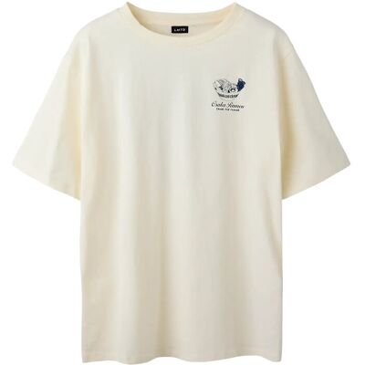 LMTD Nlmramen Ss L Top 134-140 Cream 134-140 LMTD Nlmramen Ss L Top 134-140 Cream 134-140