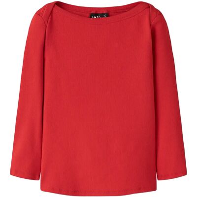 LMTD Nlfenvo 3/4 Short Boatneck S Top 134-140 Red 134-140 LMTD Nlfenvo 3/4 Short Boatneck S Top 134-140 Red 134-140