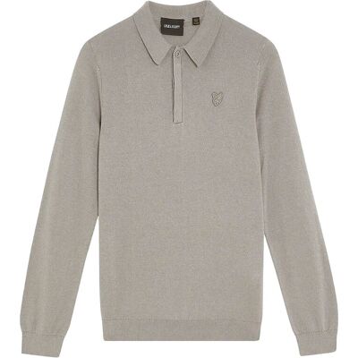 Scott Ls Knitted Polo Shirt 170-176 Grey 170-176 Scott Ls Knitted Polo Shirt 170-176 Grey 170-176