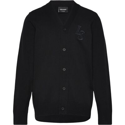Scott L&S Monogram Button Through Cardigan 140-146 Black 140-146 Scott L&S Monogram Button Through Cardigan 140-146 Black 140-146