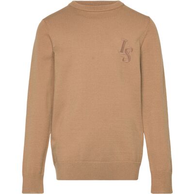 Scott L&S Monogram Crew Neck Jumper 128-134 Brown 128-134 Scott L&S Monogram Crew Neck Jumper 128-134 Brown 128-134