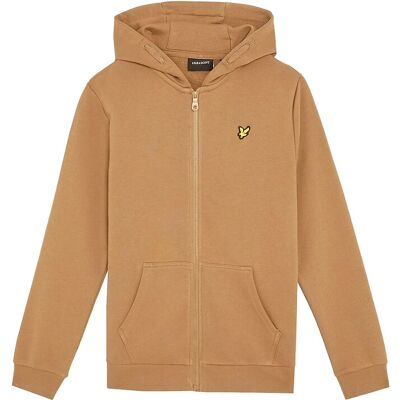 Scott Zip Through Hoodie 8-9 Brown 8-9 Scott Zip Through Hoodie 8-9 Brown 8-9