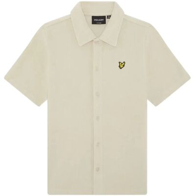 Scott Ss Towelling Shirt 134-140 Cream 134-140 Scott Ss Towelling Shirt 134-140 Cream 134-140
