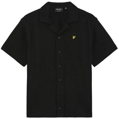 Scott Ss Waffle Shirt 134-140 Black 134-140 Scott Ss Waffle Shirt 134-140 Black 134-140