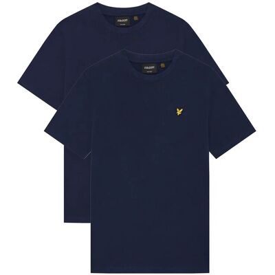 Scott 2-Pack Plain T-Shirt 134-140 Navy 134-140 Scott 2-Pack Plain T-Shirt 134-140 Navy 134-140