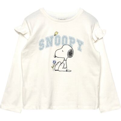 Mango Snoopy Cotton T-Shirt 12-18M Cream 12-18M Mango Snoopy Cotton T-Shirt 12-18M Cream 12-18M