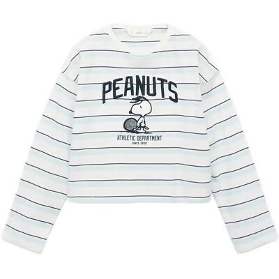 Mango Snoopy Embroidered T-Shirt 9-10 Blue 9-10 Mango Snoopy Embroidered T-Shirt 9-10 Blue 9-10