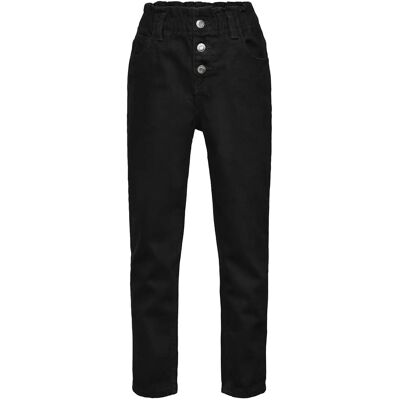 Mango Paperbag Jeans 116 Black 116 Mango Paperbag Jeans 116 Black 116
