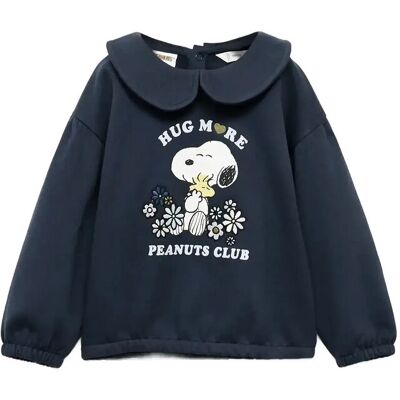 Mango Snoopy-Print Sweatshirt 5-6 Navy 5-6 Mango Snoopy-Print Sweatshirt 5-6 Navy 5-6
