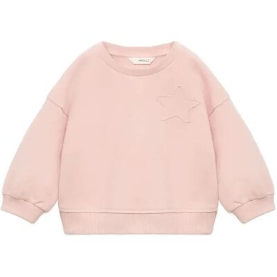 Mango Sweatshirt With Embroidered Star 5-6 Pink 5-6 Mango Sweatshirt With Embroidered Star 5-6 Pink 5-6