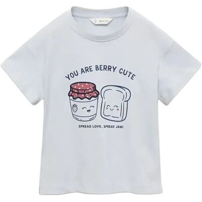 Mango Embossed Detail Printed T-Shirt 18-24M Blue 18-24M Mango Embossed Detail Printed T-Shirt 18-24M Blue 18-24M