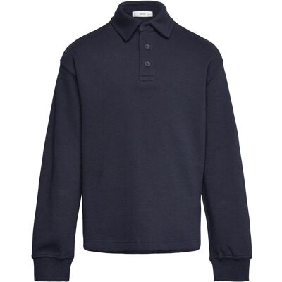Mango Polo-Neck Sweatshirt 9-10 Navy 9-10 Mango Polo-Neck Sweatshirt 9-10 Navy 9-10