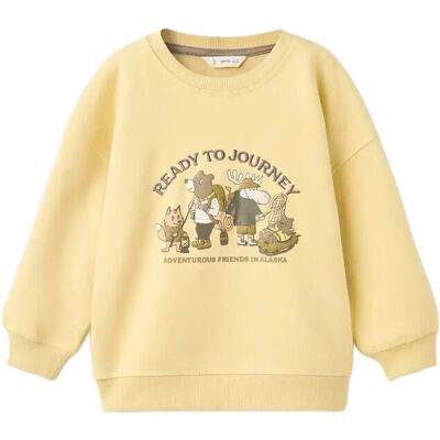 Mango Printed Embroidered Sweatshirt 12-18M Yellow 12-18M Mango Printed Embroidered Sweatshirt 12-18M Yellow 12-18M