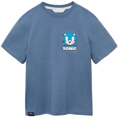 Mango Embossed Sonic T-Shirt 9-10 Blue 9-10 Mango Embossed Sonic T-Shirt 9-10 Blue 9-10