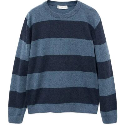 Mango Knit Striped Sweater 5-6 Navy 5-6 Mango Knit Striped Sweater 5-6 Navy 5-6