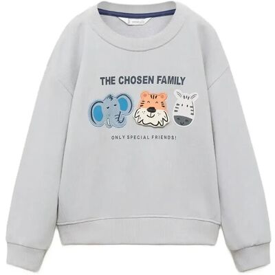 Mango Sweatshirt With Embroidered Animals 18-24M Cream 18-24M Mango Sweatshirt With Embroidered Animals 18-24M Cream 18-24M