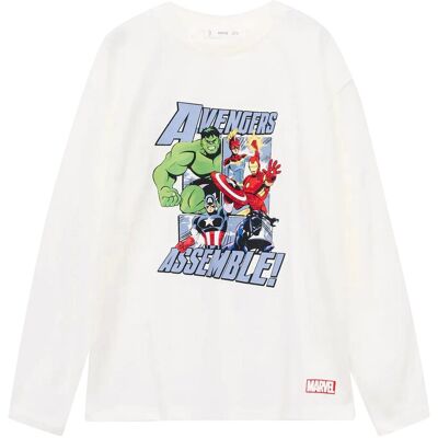 Mango Superhero Cotton Marvel T-Shirt 9-10 White 9-10 Mango Superhero Cotton Marvel T-Shirt 9-10 White 9-10